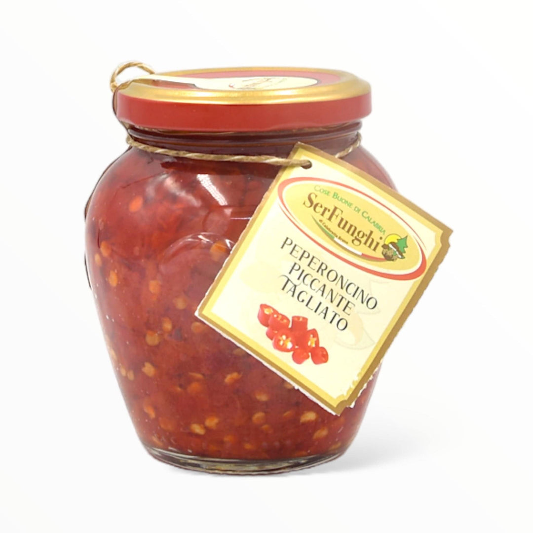 Peperoncino piccante calabrese tagliato sott'olio